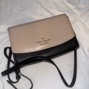 Kate Spade Tan and Black Crossbody Bag